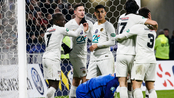 ПСЖ вышел в 1/4 финала Кубка Франции
