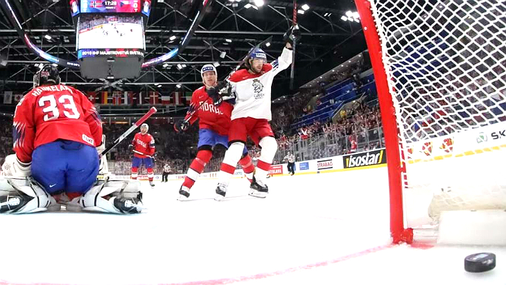 Сборная Норвегии пропустила 7 шайб от Чехии